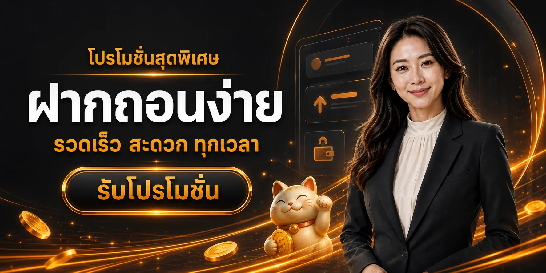 ระบบฝากถอนออโต้ GOLDENKING168 รวดเร็วตลอด 24 ชั่วโมง